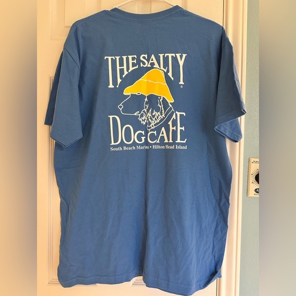 Salty Dog Cafe Other - Vintage 90s Mens L Distressed Spell Out The Salty Dog Cafe T-Shirt Blue Cotton